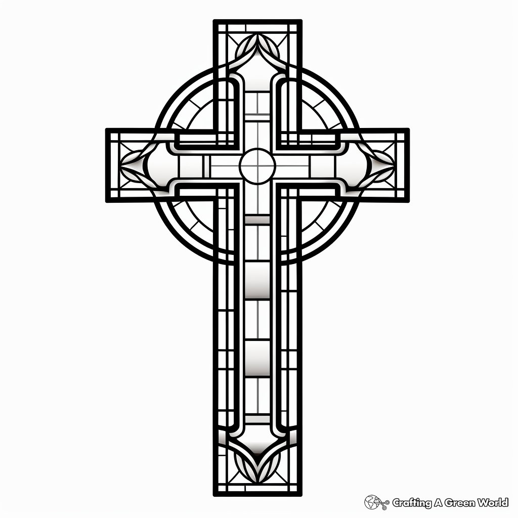 Cross coloring pages