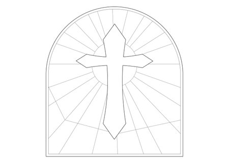 Stained glass cross cliparts stock vector and royalty free stained glass cross illustrations