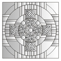 Celtic mandala cross pattern celtic cross mandala stained glass pattern