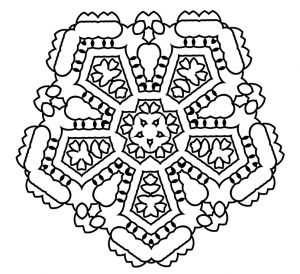 Faux stained glass mandala patterns