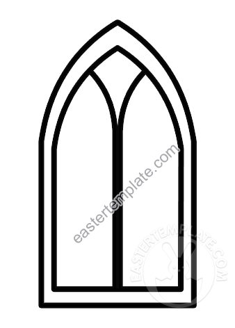Stained glass church window template