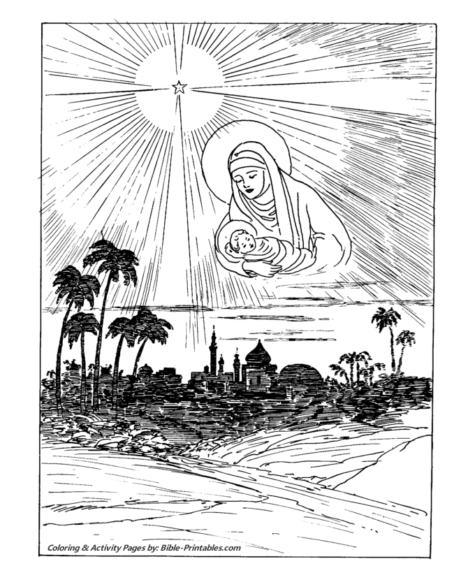 Classic christmas coloring pages