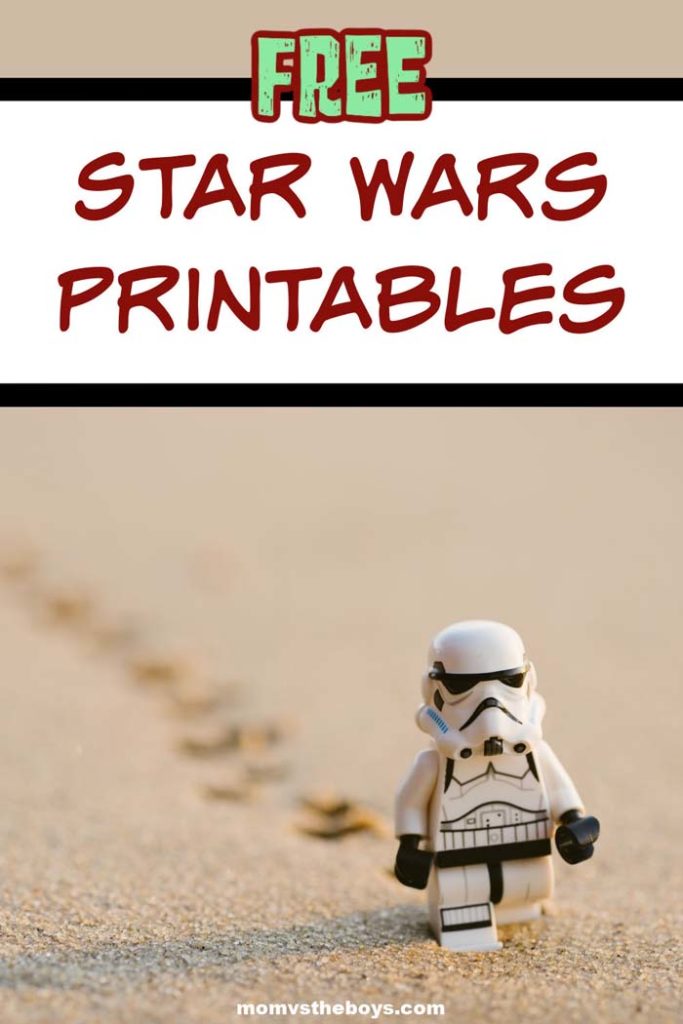 Free star wars printables print play â mom vs the boys