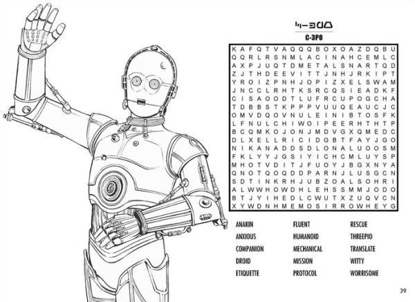 Star wars word search and coloring book by editors of thunder bay press paperback barnes noble