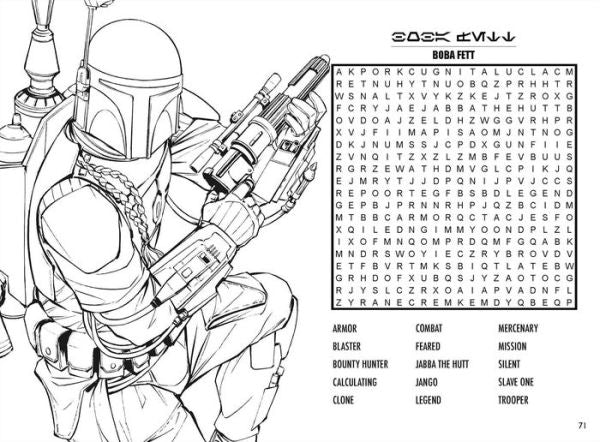 Star wars word search and coloring book â off the wagon shop