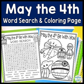 May the th be with you word search may the fourth word search star wars