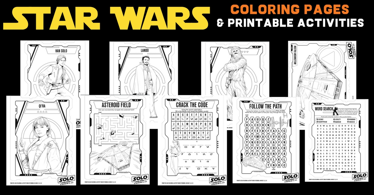 Solo a star wars story coloring pages
