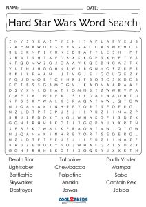 Printable star wars word search