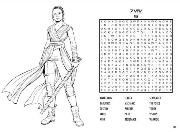 Star wars word search and coloring book by editors of thunder bay press paperback barnes noble