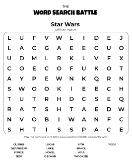 Star wars word search