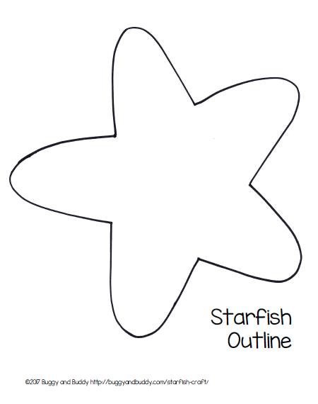 Easy starfish craft for kids with free printable template ocean crafts preschool ocean theme preschool starfish craft
