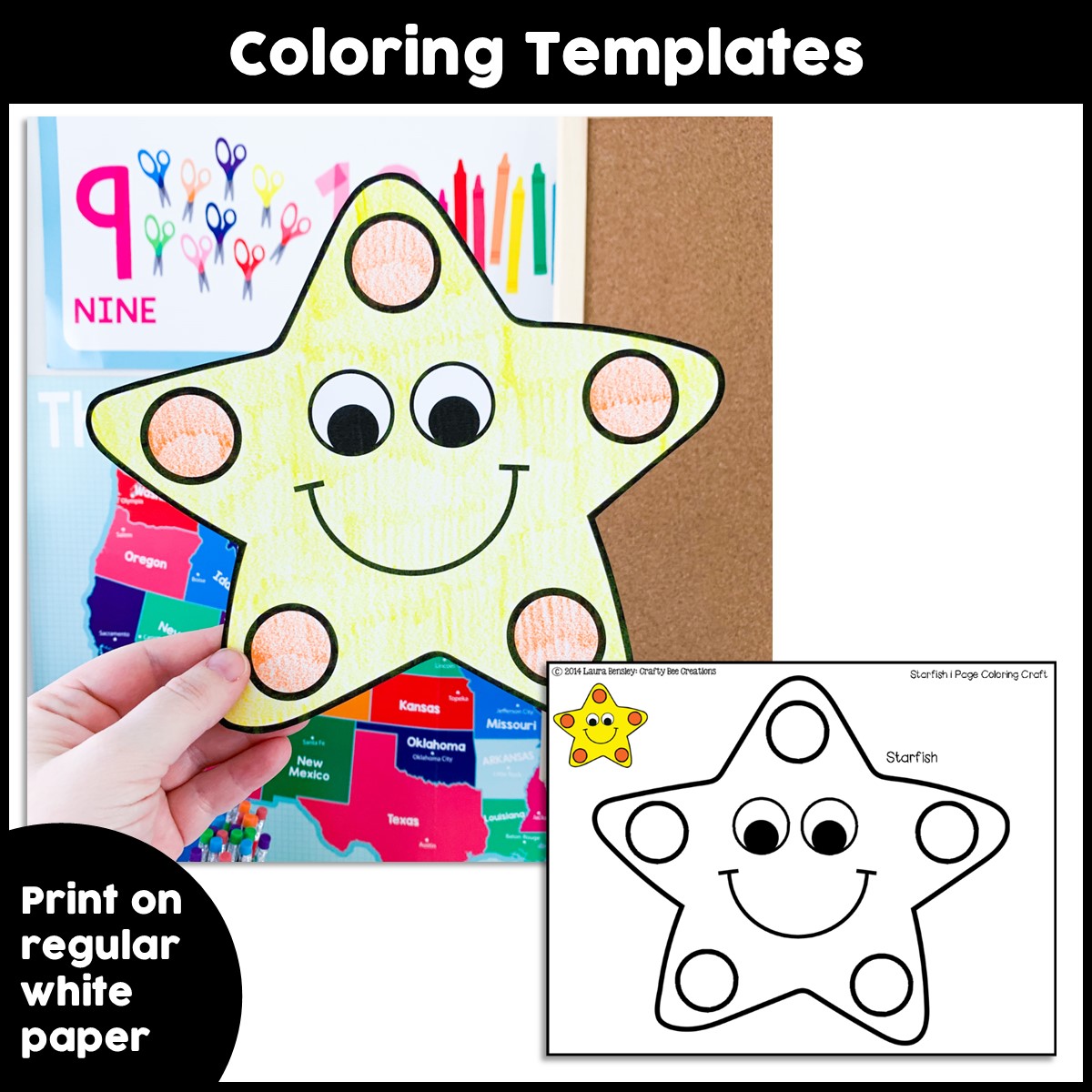 Starfish craft ocean animals activity sea life ocean habitat activities made by teachers