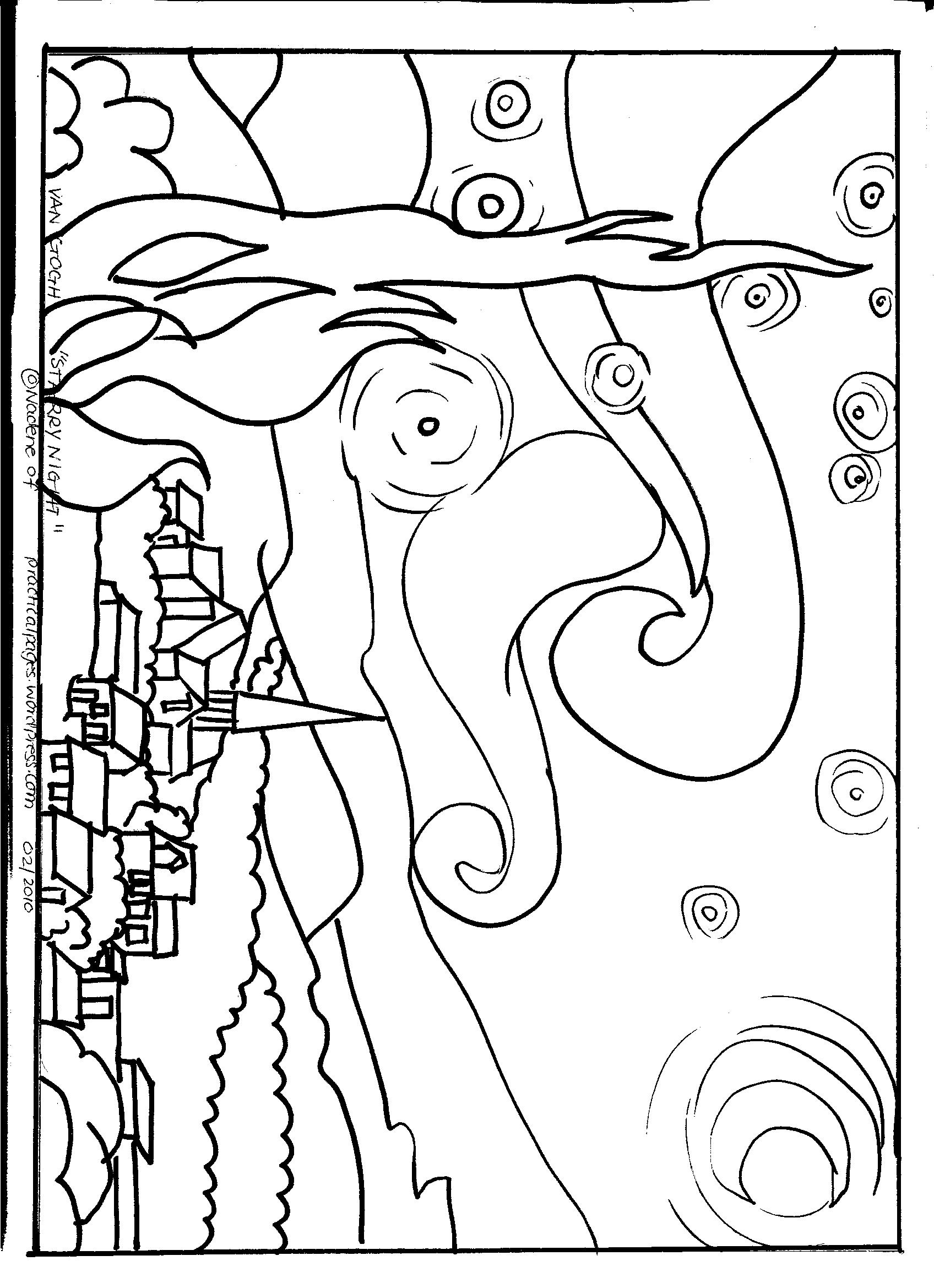Starry night practical pages