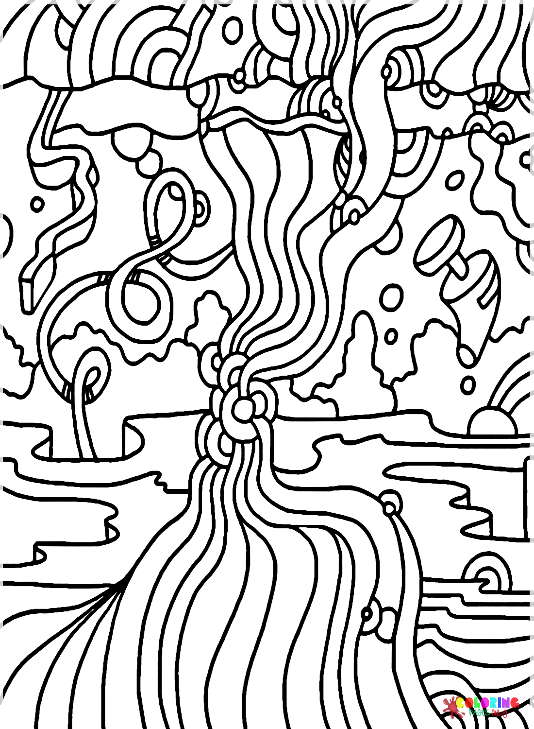 Hippie coloring pages printable for free download