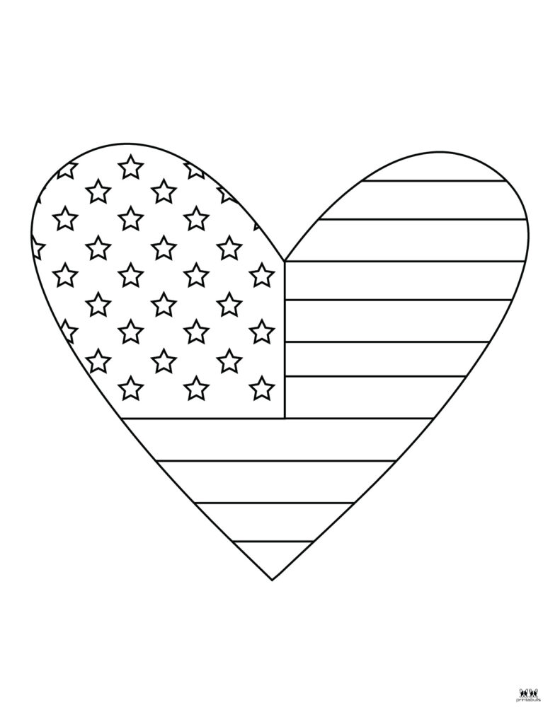 American flag coloring pages templates