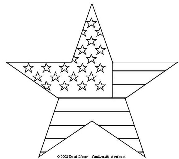 Usa star print and color picture star coloring pages flag coloring pages shape coloring pages