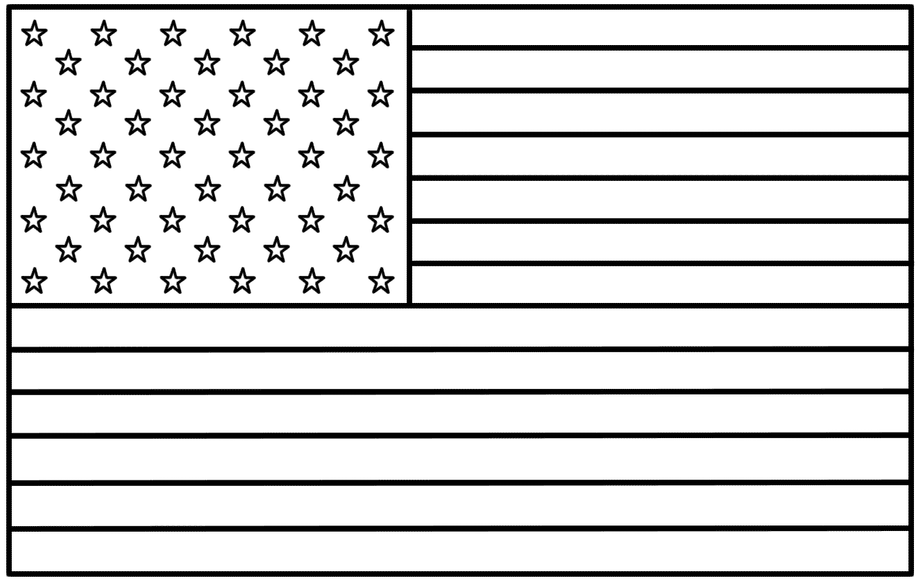 American flag coloring pages