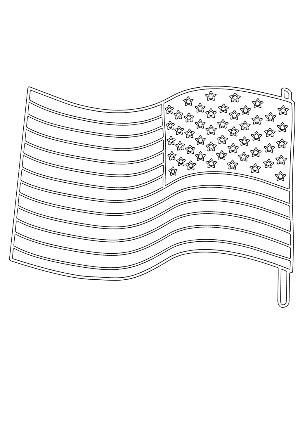 Free printable flag stars coloring page for adults and kids