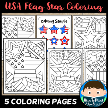Funny american flag star coloring th of july flag day memorial day