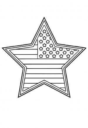 Free printable american flag coloring pages for adults and kids
