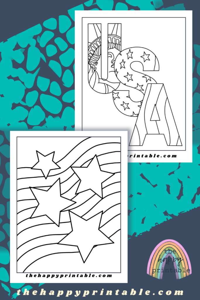 Flag coloring pages the happy printable