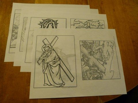 Printable stations of the cross booklet â st alphonsus liguori catholic coloring books catholic coloring catechism crafts