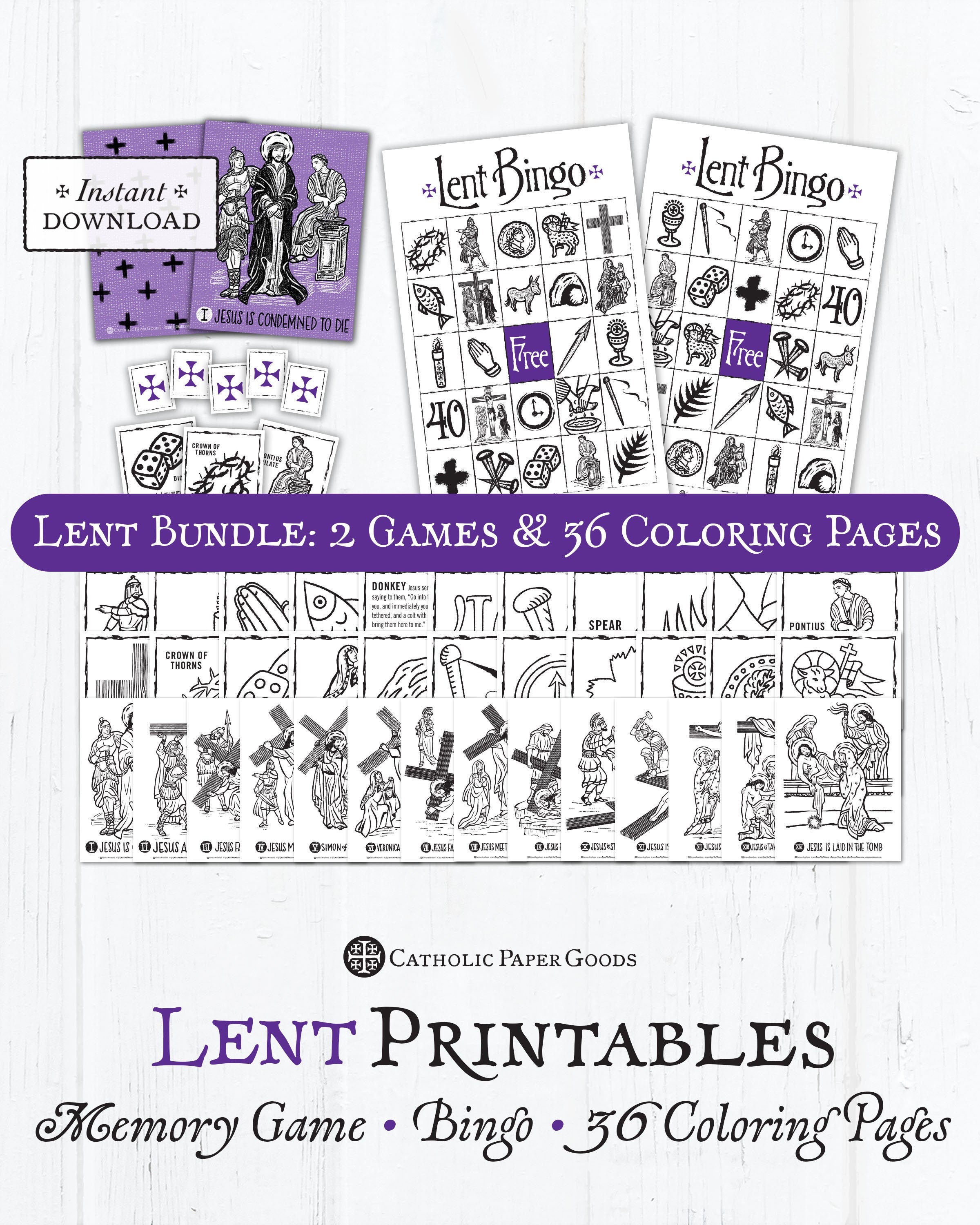 Stations of the cross memory game
