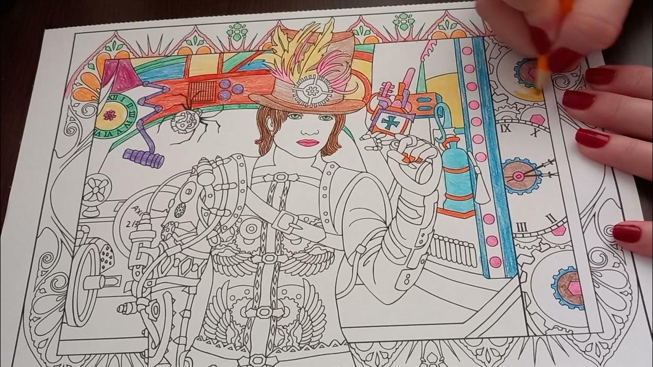 Asr steapunk designs coloring book
