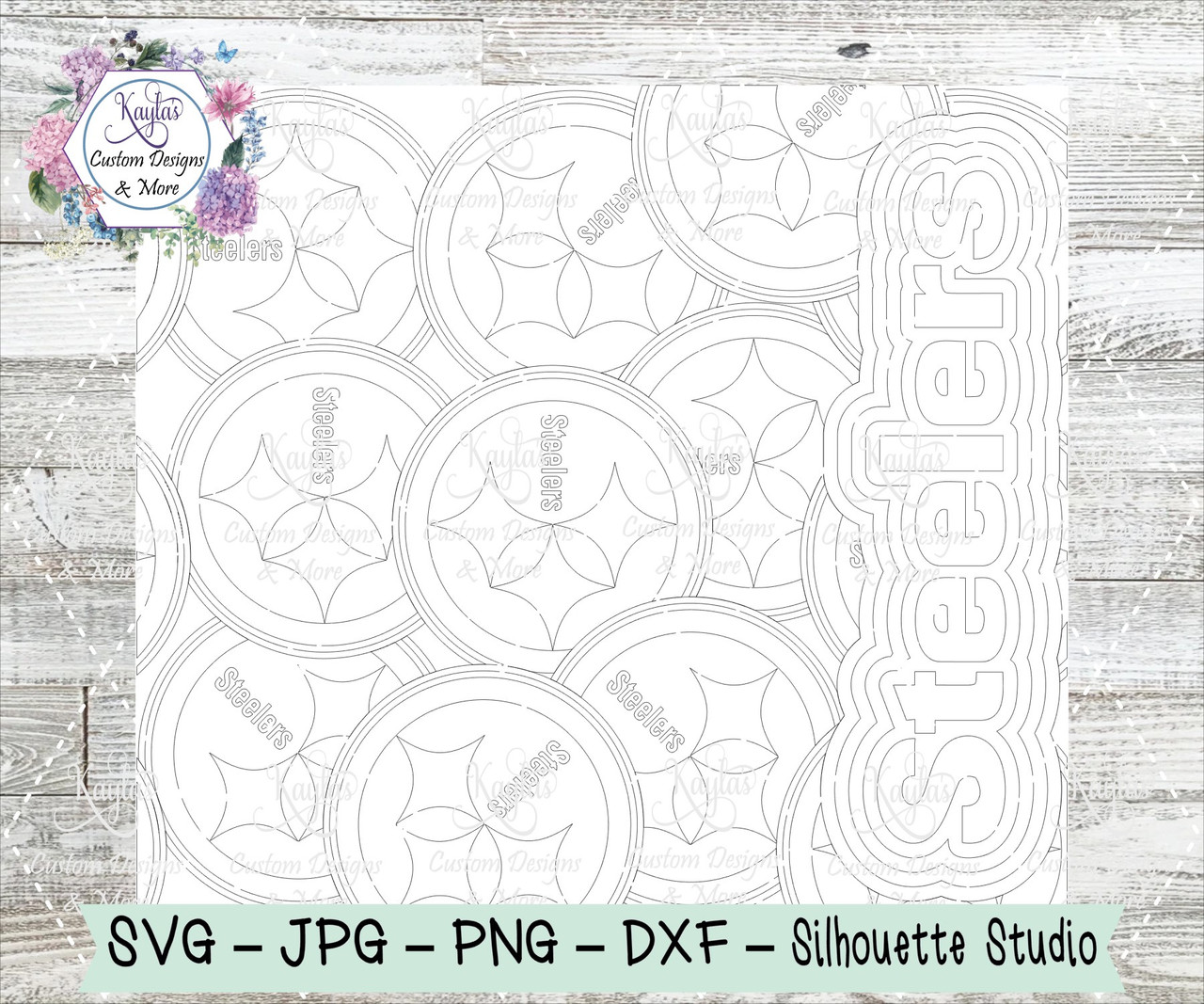 Pittsburgh steelers burst tumbler template digital download