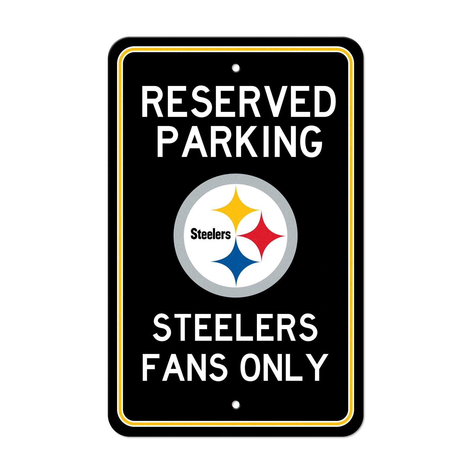Nfl pittsburgh steelers circular steelers primary logo parking sign sku k