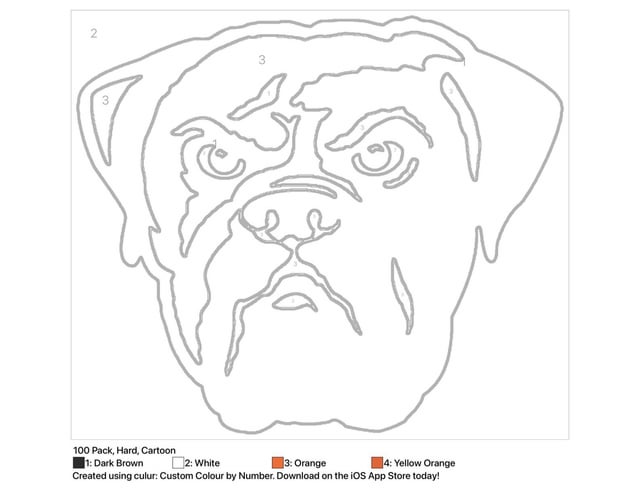 Browns dog logo color by numbers great for kidsor bored adults rbrowns