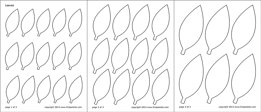 Leaf templates free printable templates coloring pages