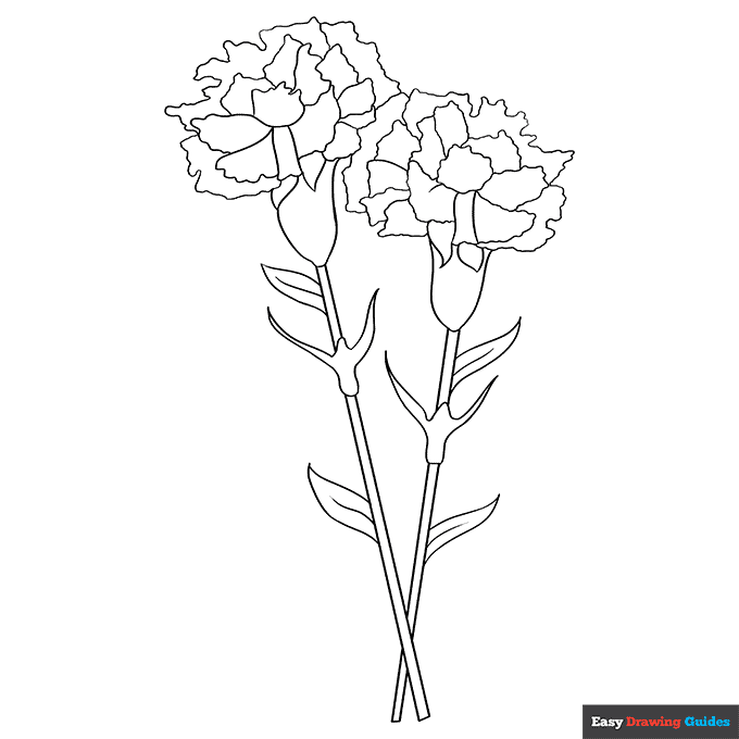 Free printable flower coloring pages for kids