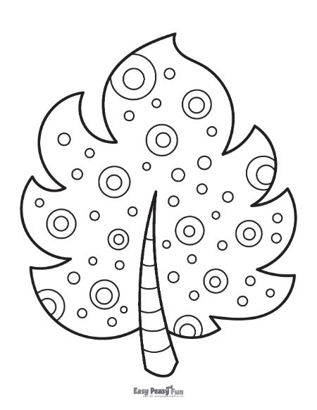 Printable leaf coloring pages â sheets