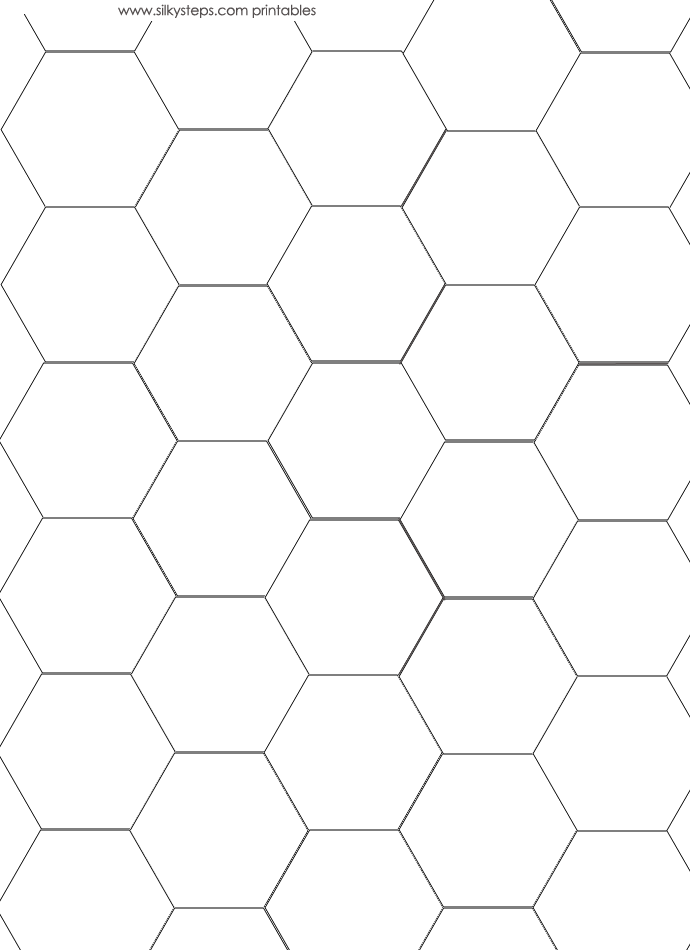 Large sheet of bee hive honeyb outline template paper
