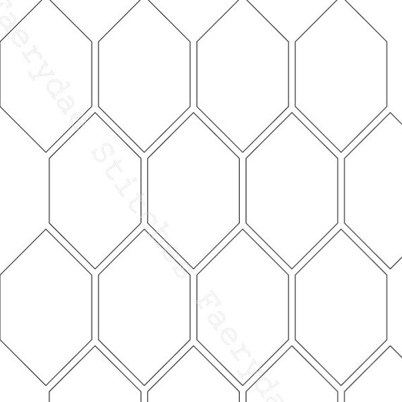 Printable degree hexagon honeyb epp template instant pdf download
