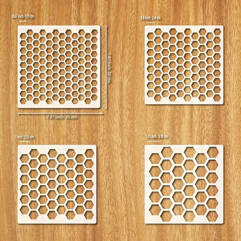 Honeyb stencils for painting large small honeyb