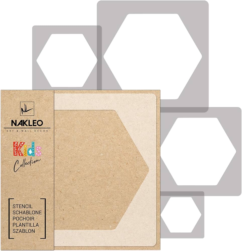 Nakleo pcs reusable plastic stencils