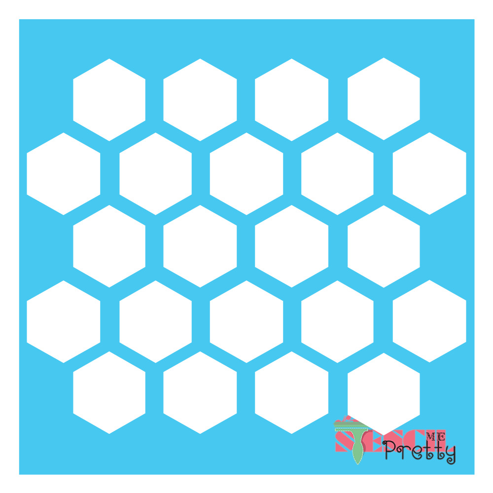 Honeycomb stencil hexagon template geometric pattern paint stencils for walls
