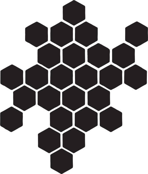 Small honeyb pattern stock illustration