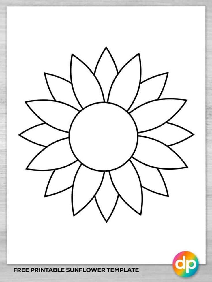 Free printable sunflower template sunflower template free mosaic patterns templates printable free