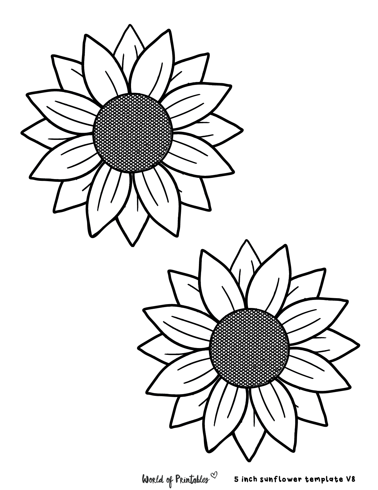 Best sunflower templates