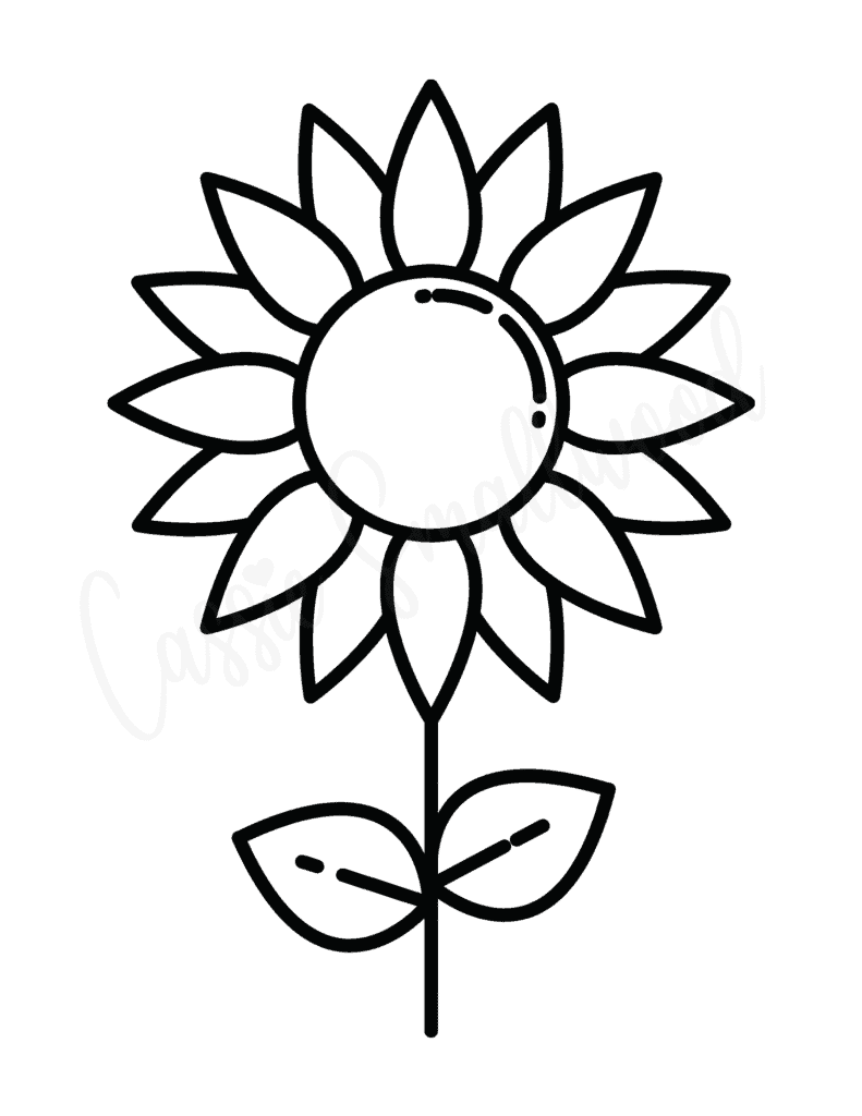 Free printable sunflower templates