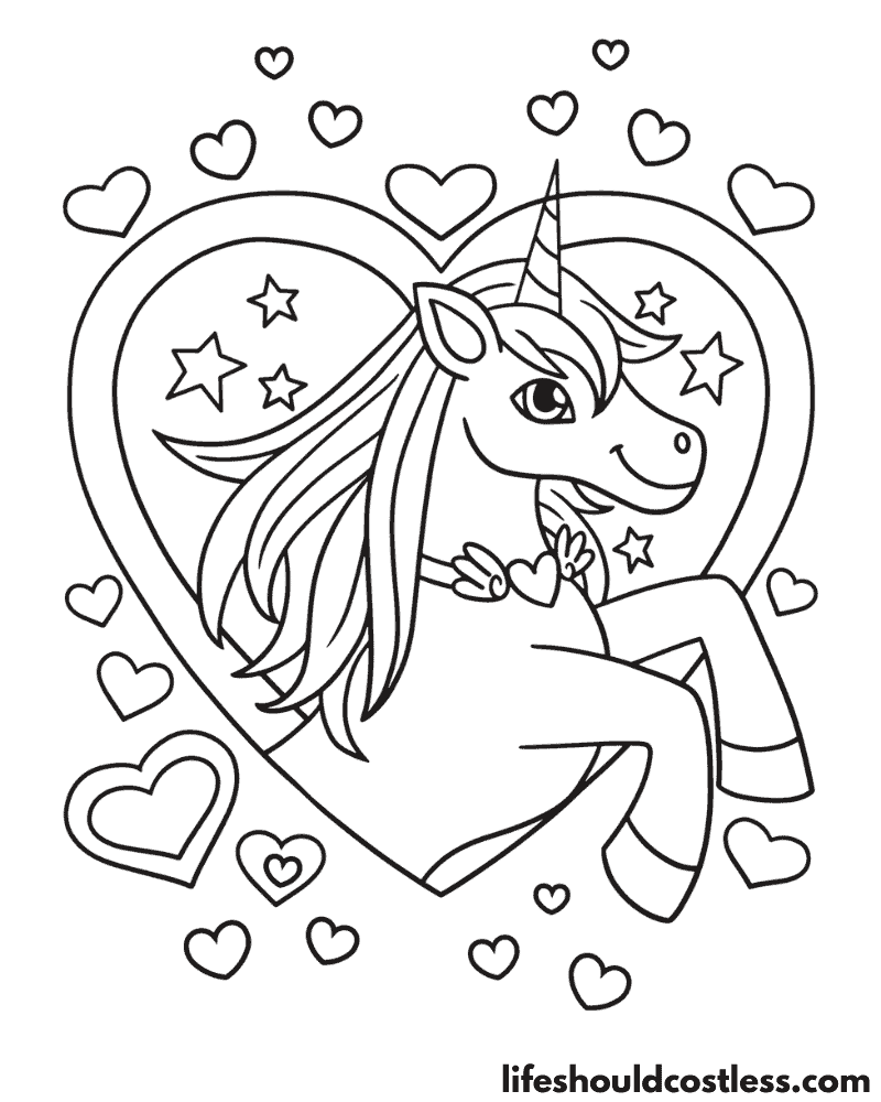 Heart coloring pages free printable pdf templates