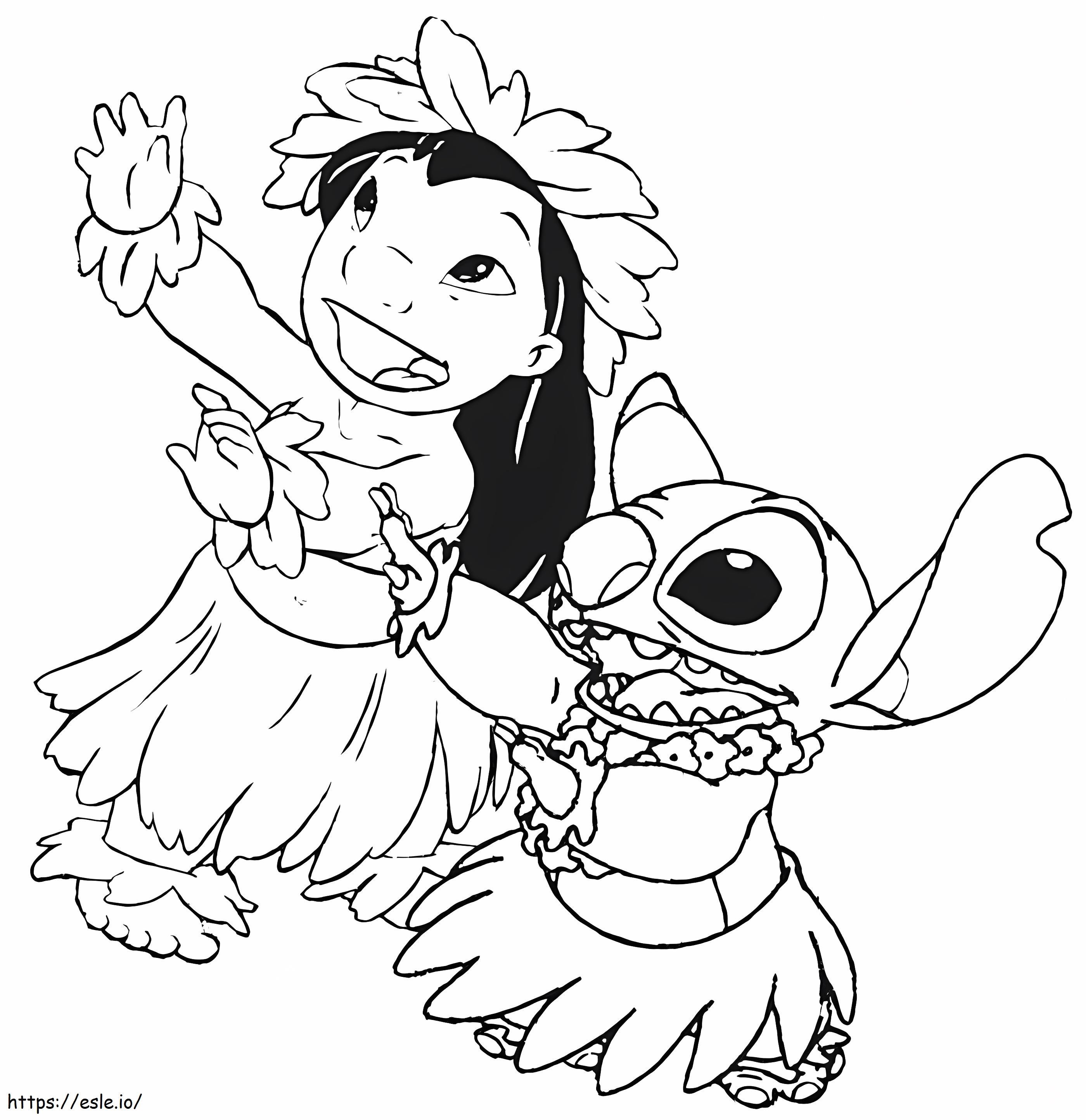 Lilo and stitch coloring page
