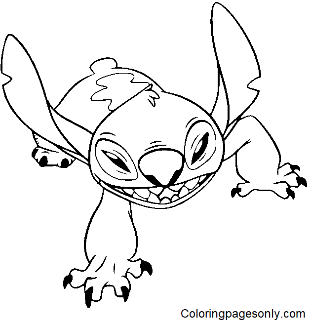 Lilo stitch coloring pages printable for free download