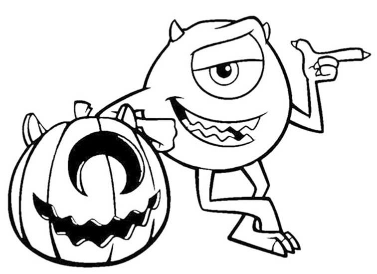 Disney halloween coloring pages