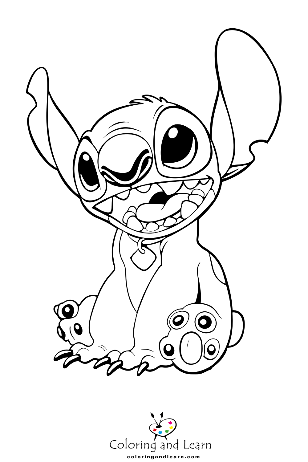 Stitch coloring pages