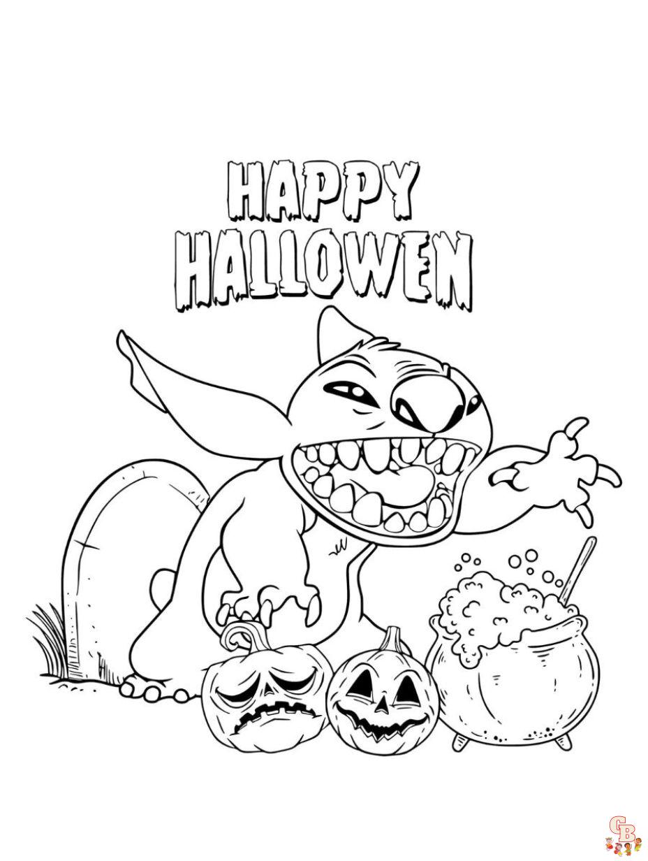 Stitch coloring pages