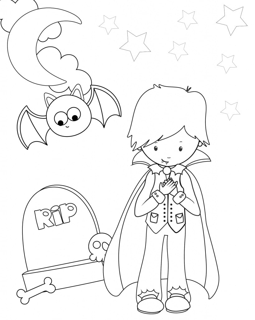 Cute free printable halloween coloring pages